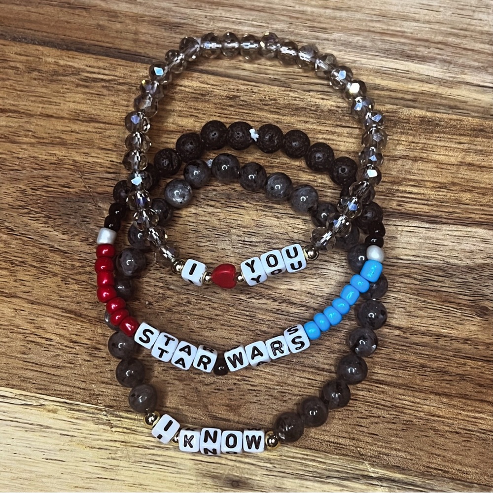 Handmade Star Wars friendship bracelets